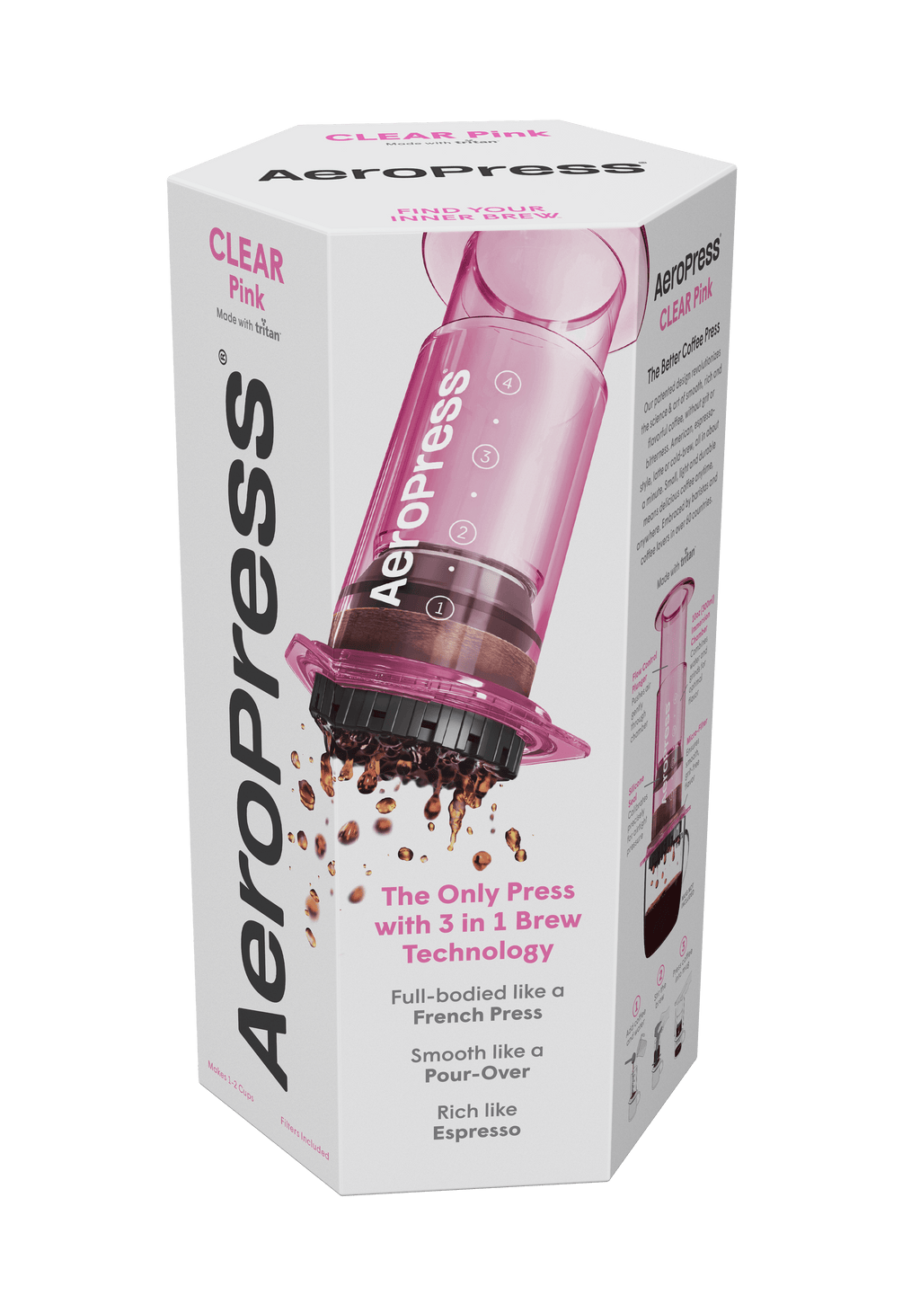 AeroPress Clear Pink (Transparentný - Ružový)