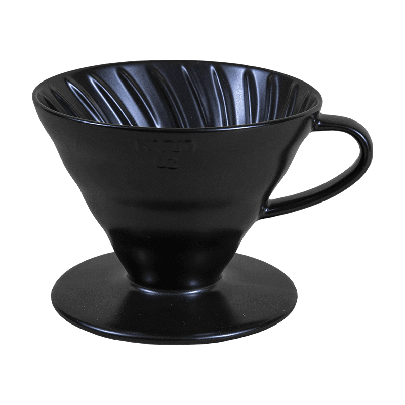 Hario V60-02 dripper - Keramický - Čierny + 40 filtrov