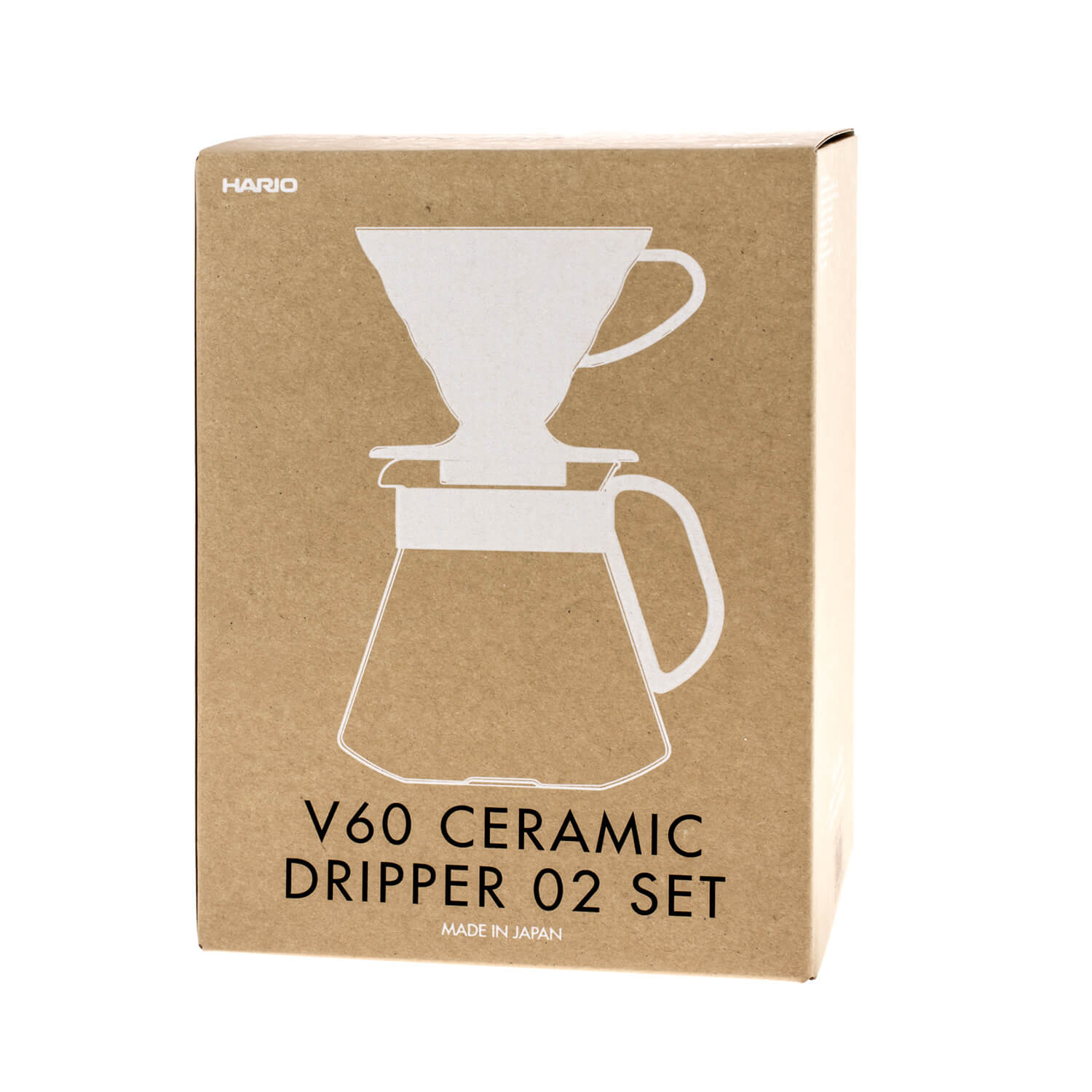 Hario V60-02 - Pour Over Kit - Keramický - Biely Set