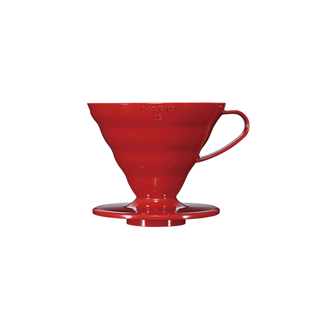 Hario V60-02 Dripper - Keramický - Červený