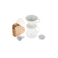 Hario V60-02 - Pour Over Kit - Keramický - Biely Set