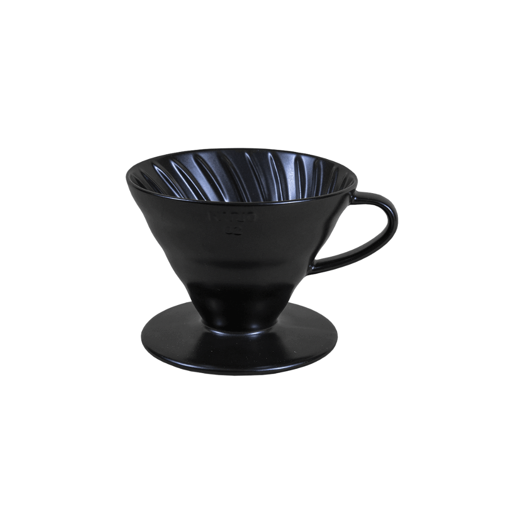 Hario V60-02 dripper - Keramický - Čierny + 40 filtrov