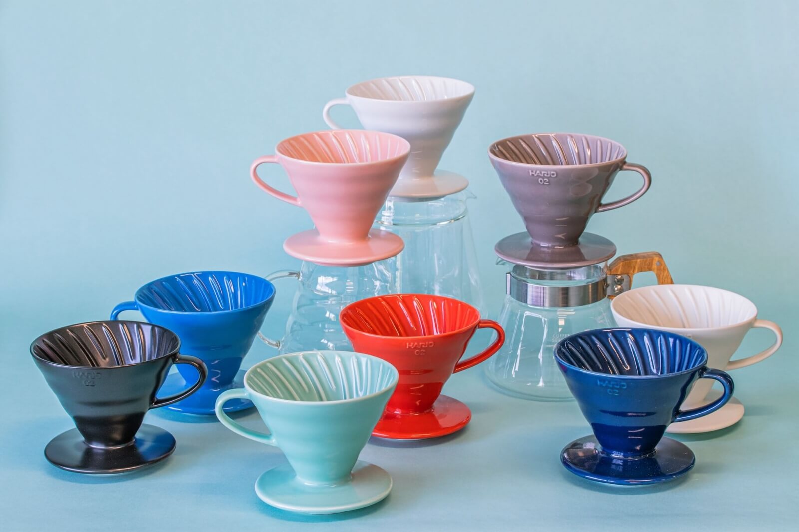 Hario V60-02 Dripper - Keramický - Červený
